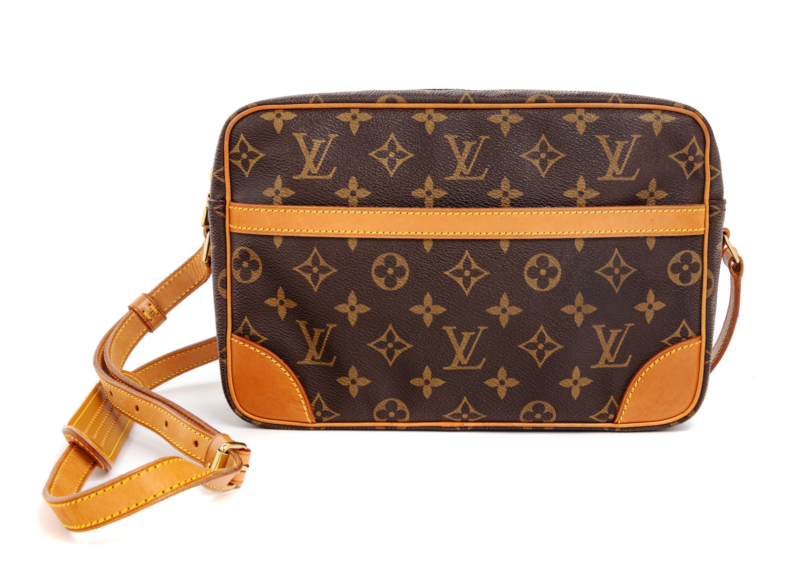 Louis Vuitton Brown Monogram Trocadero 30 Leather Cloth ref.472200