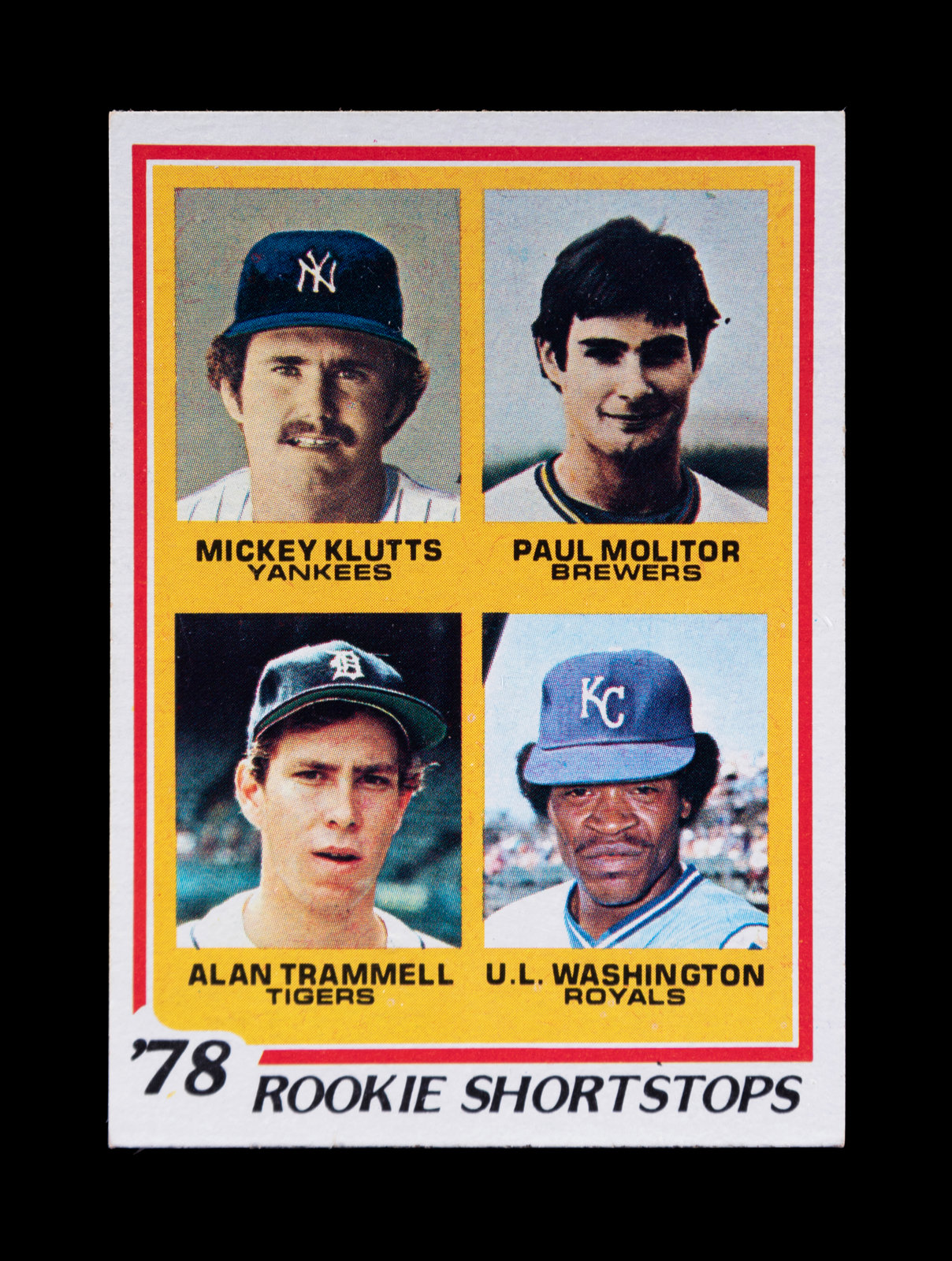 Baseball Art Card Print of 1977 Rookie Card with Paul Molitor