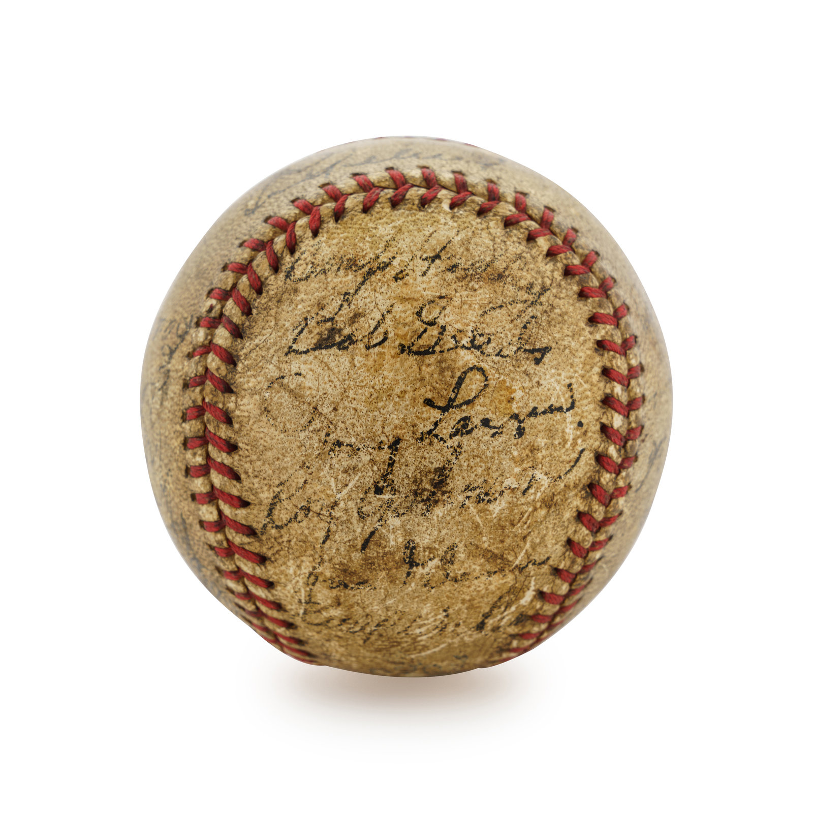 1936 World Series Lou Gehrig Signed Home Run Ball Family Notarized  Provenance Letter-JSA Full Letter 