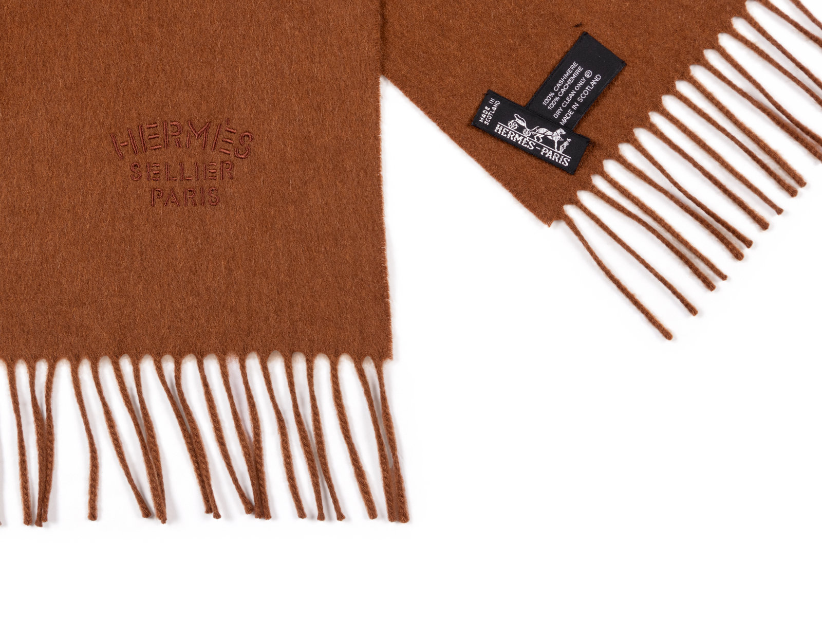 Sold at Auction: HERMES PARIS CASHMERE AND WOOL SCARF