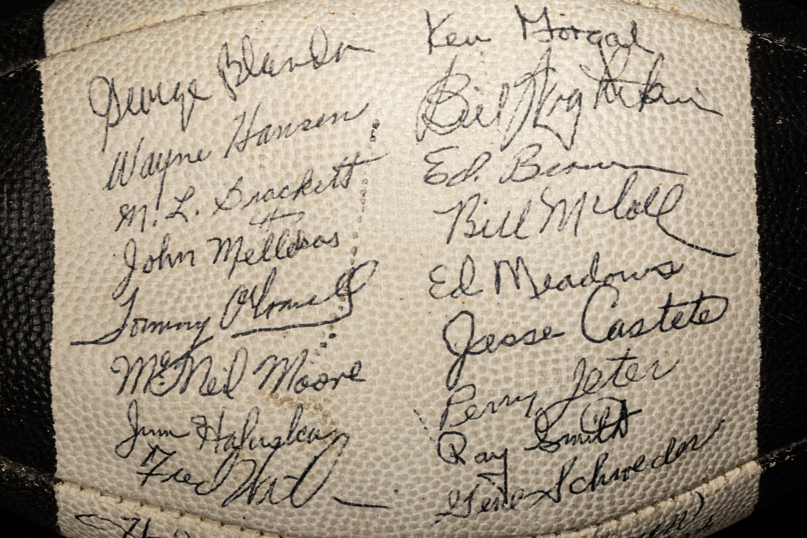 A 1956 Chicago Bears Team Signed Autograph Wilson Football With 40  Signatures, Including Four Hall of Famers (BAS Beckett Authentication  Services Certified)