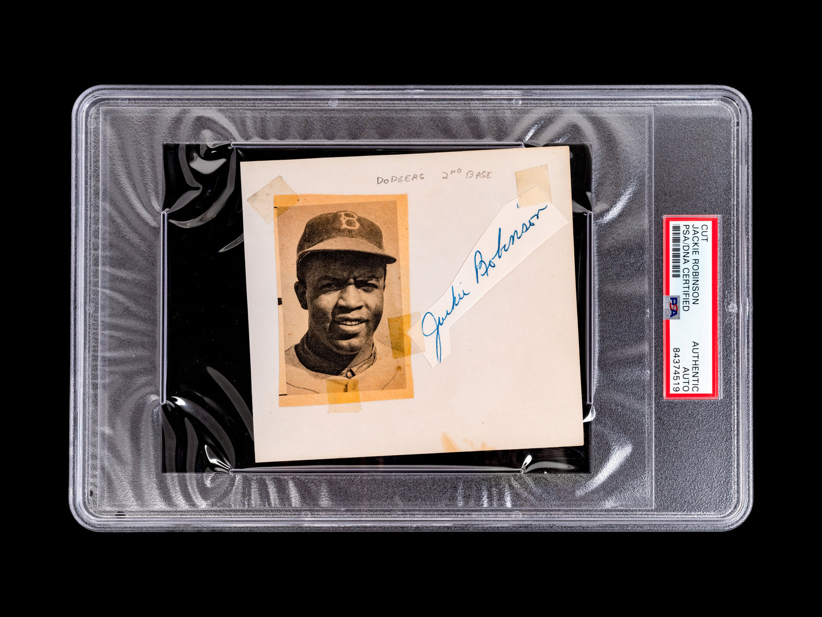 JACKIE ROBINSON Autographed 1950s Sports Memorabilia