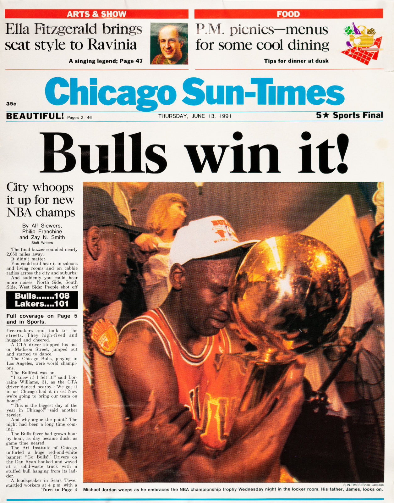 1992-93 BULLPEN Chicago Bulls Official Game Program MICHAEL JORDAN ~ Back 2  Back