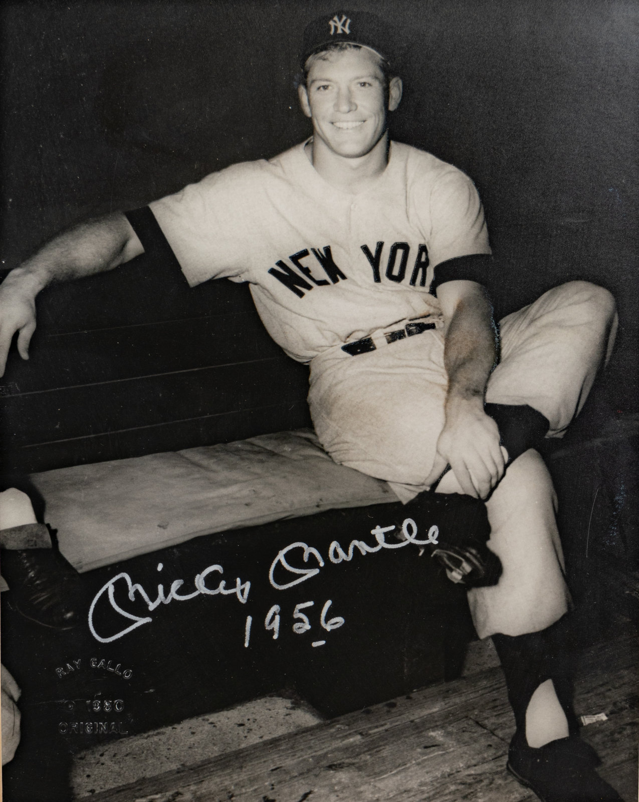 Yankees Mickey Mantle Authentic Signed 8x10 Framed 8x10 Gallo Photo BAS  #AB76904